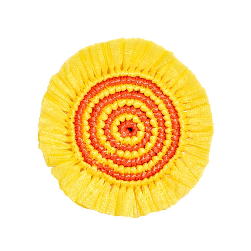 Von Gern Home, Woven, Set of 4 fringe coasters, yellow & orange