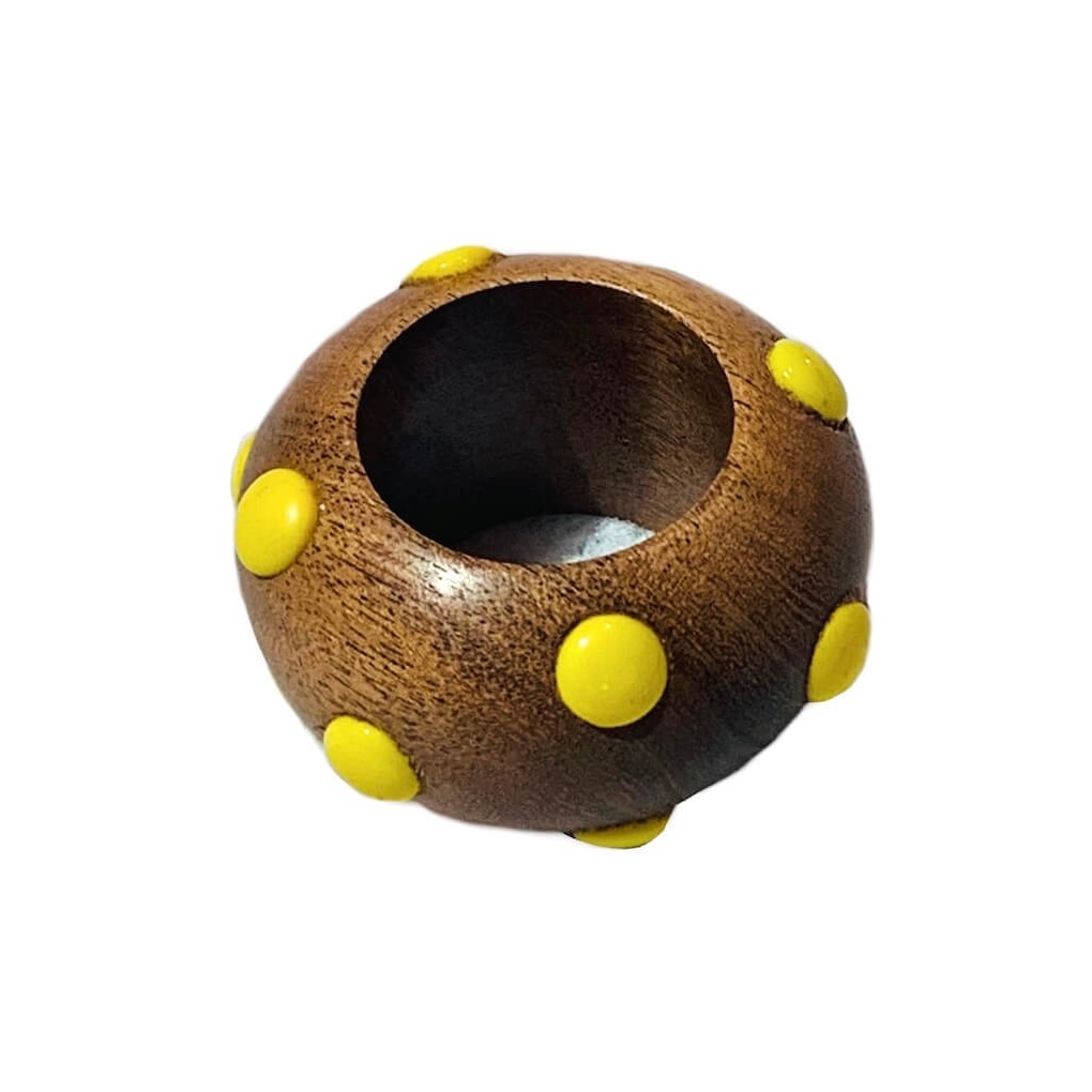 Von Gern Home, Candy napkin rings, Dot napkin ring, yellow