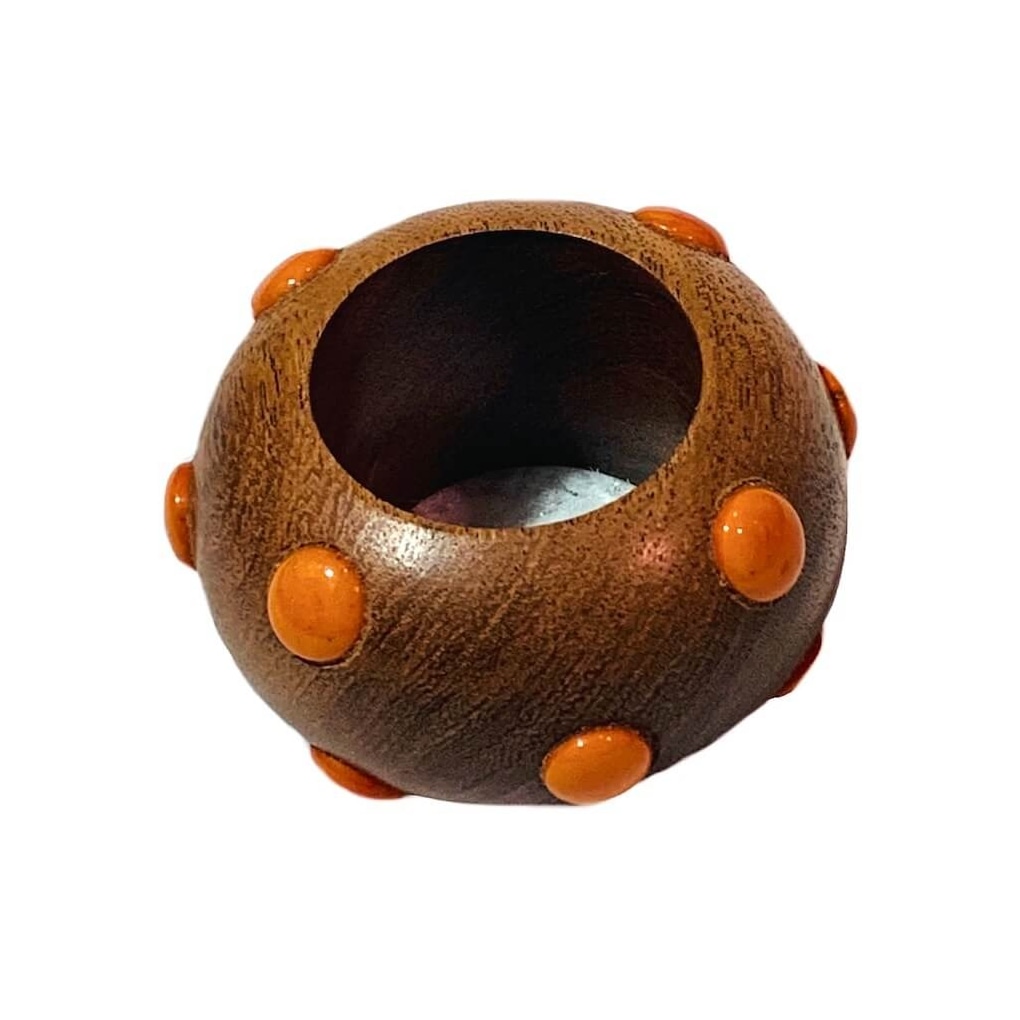 Von Gern Home, Candy napkin rings, Dot napkin ring, orange