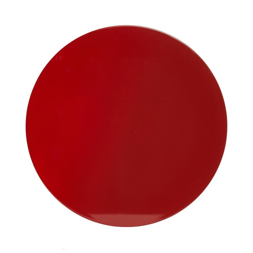 Von Gern Home, Lacquer placemats and coasters, Round ombre placemat, red ombre