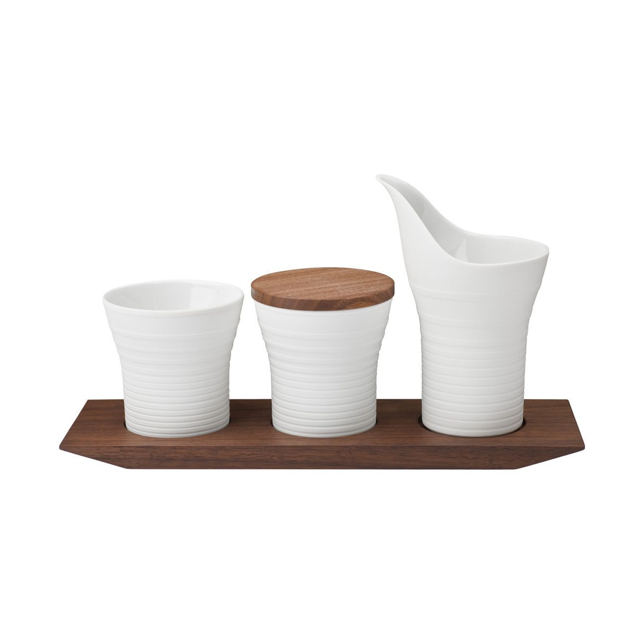 Hering Berlin, Pulse, Set of 3 breakfast dishes on tray