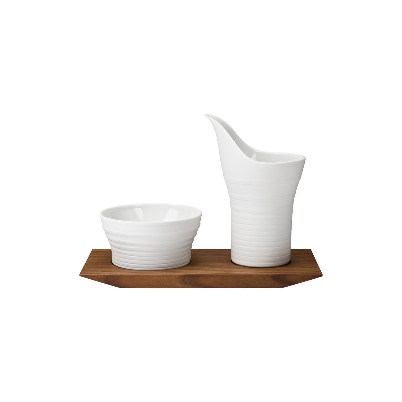 Hering Berlin, Pulse, Set of 2 breakfast dishes on tray