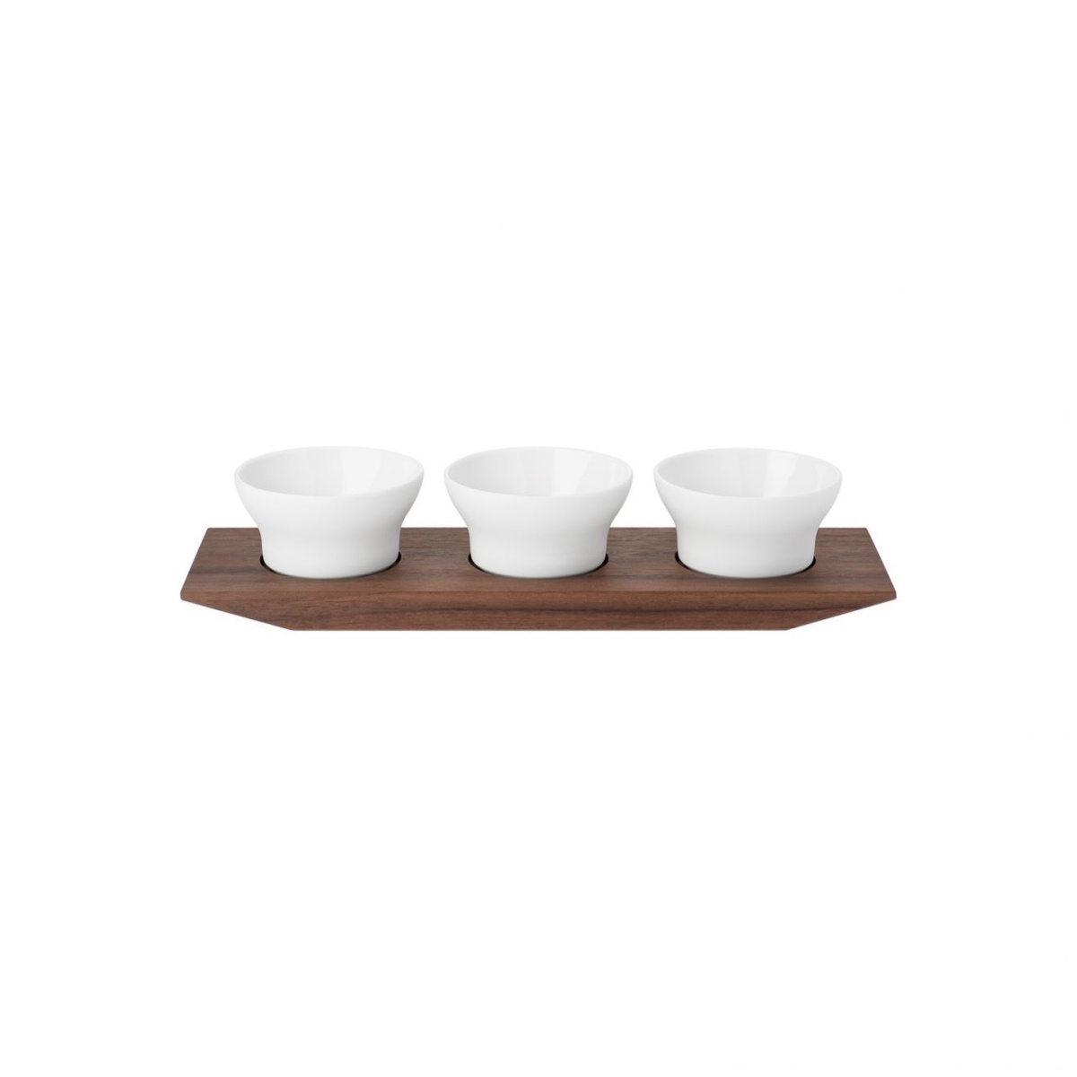 Hering Berlin, Velvet, Set of 3 salt/spices dishes on tray