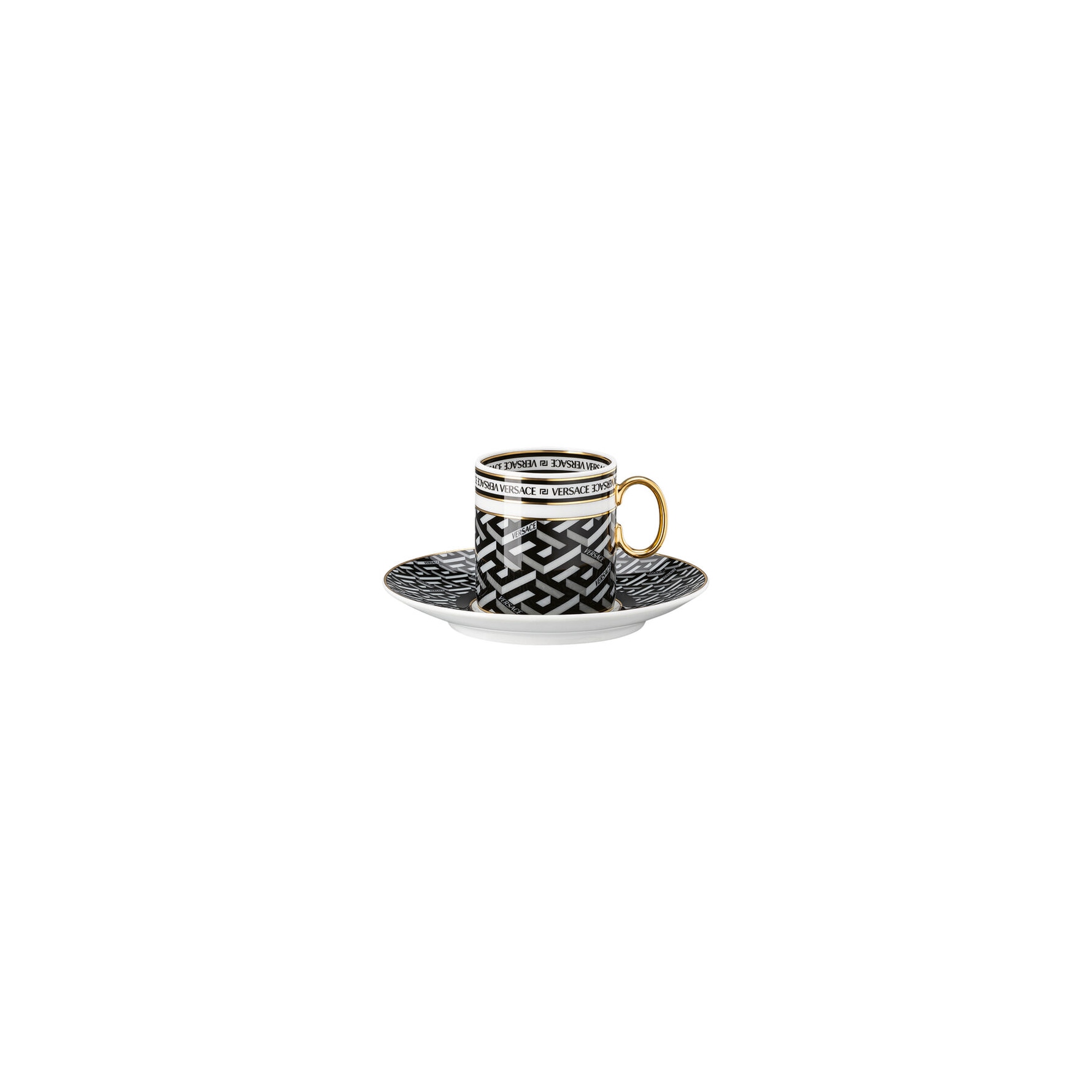 Versace, La Greca, Espresso cup and saucer