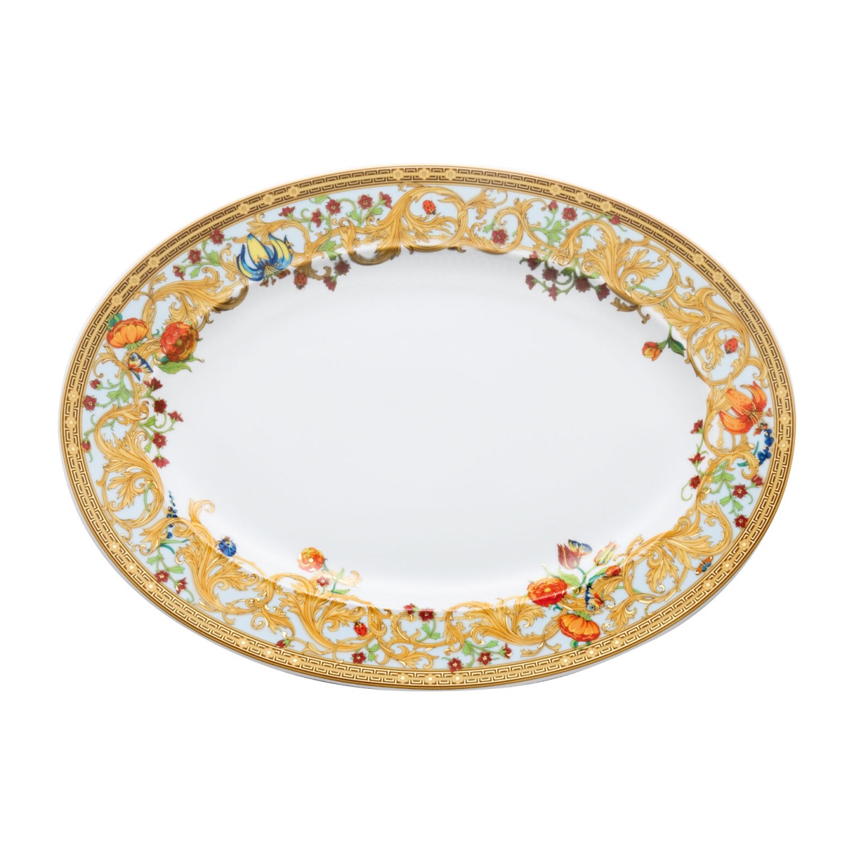Versace, Le Jardin, Oval platter, large
