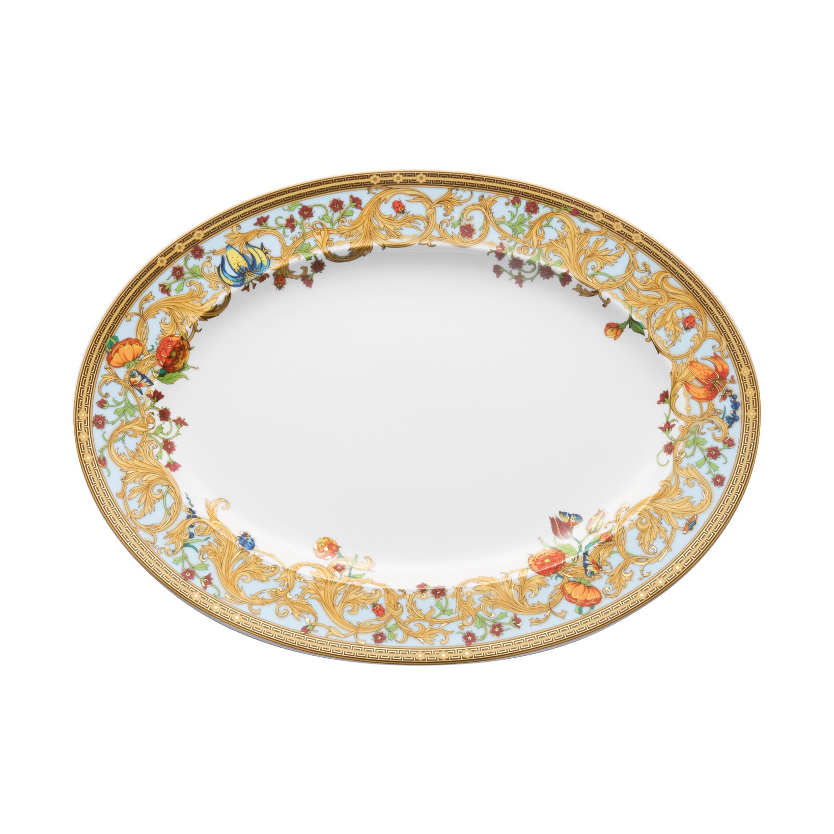 Versace, Le Jardin, Oval platter, small