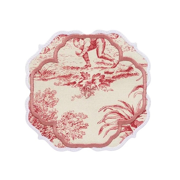 TRUFFLE BEE, FOUNTAIN DE JOUY, Coasters set of 2