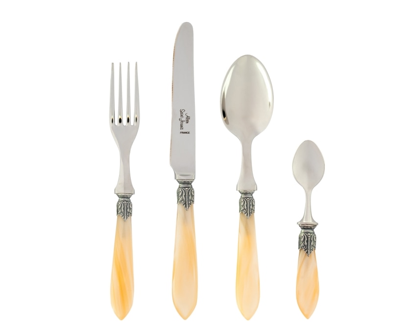 Alain Saint-Joanis, Colchique, Flatware set for 1 person (4 pieces)
