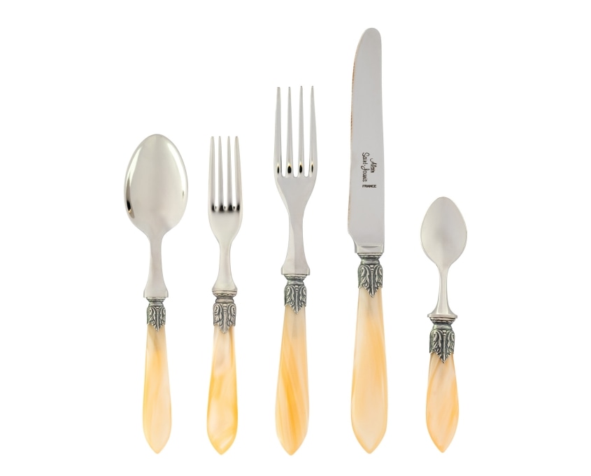 Alain Saint-Joanis, Colchique, Flatware set for 1 person (5 pieces)