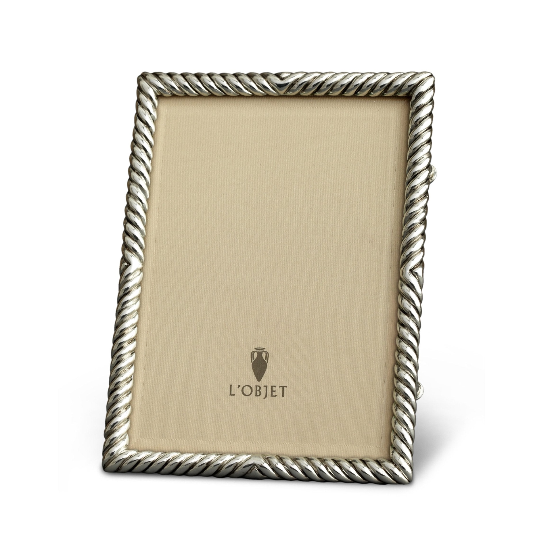 L'Objet, Picture Frames, Deco Twist Frame, platinum 13x18 cm