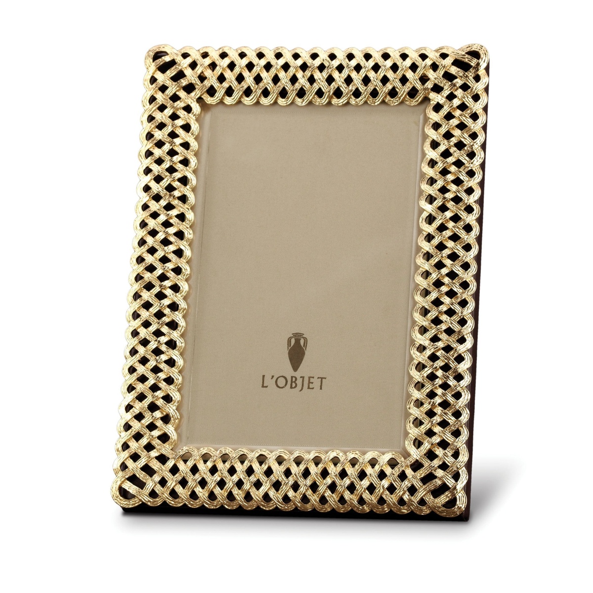 L'Objet, Picture Frames, Braid Frame, gold 20x25 cm