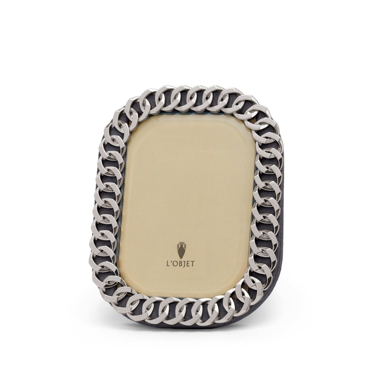 L'Objet, Picture Frames, Cuban Link Frame, platinum 10x15 cm