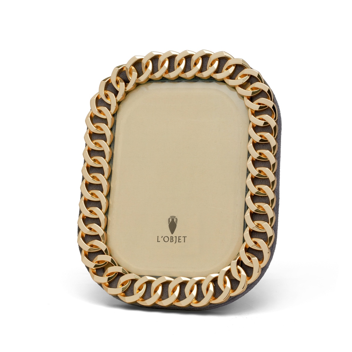 L'Objet, Picture Frames, Cuban Link Frame, gold 18x13 cm