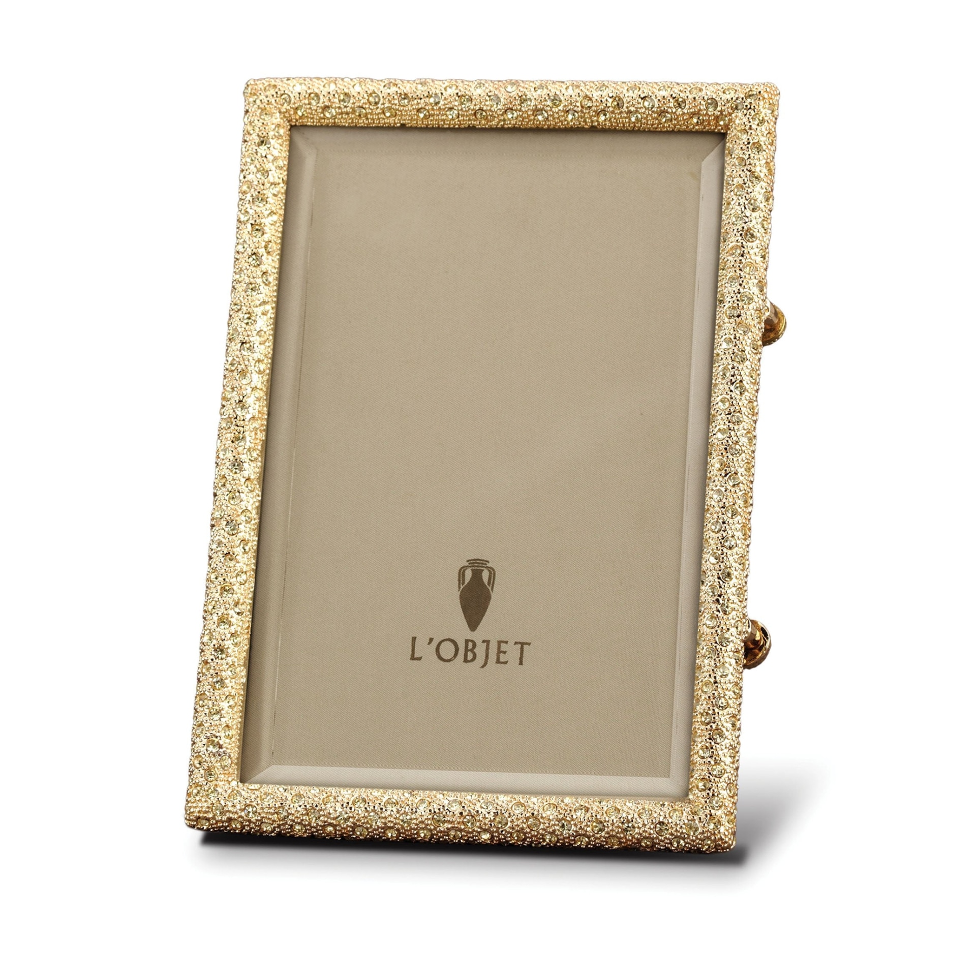 L'Objet, Picture Frames, Rectangular Pave Frame, gold 20x25 cm