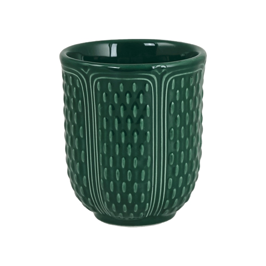 Gien, Pont aux Choux Gobelets, Tea cup, emerald green