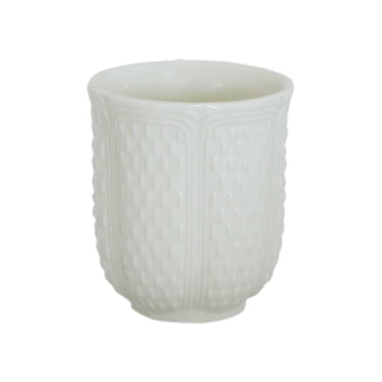 Gien, Pont aux Choux Gobelets, Tea cup, kaolin white