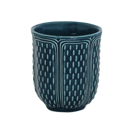 Gien, Pont aux Choux Gobelets, Tea cup, ocean blue