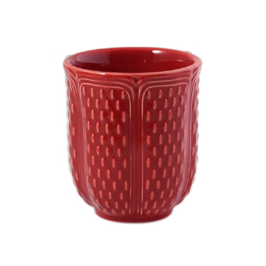 Gien, Pont aux Choux Gobelets, Tea cup, red
