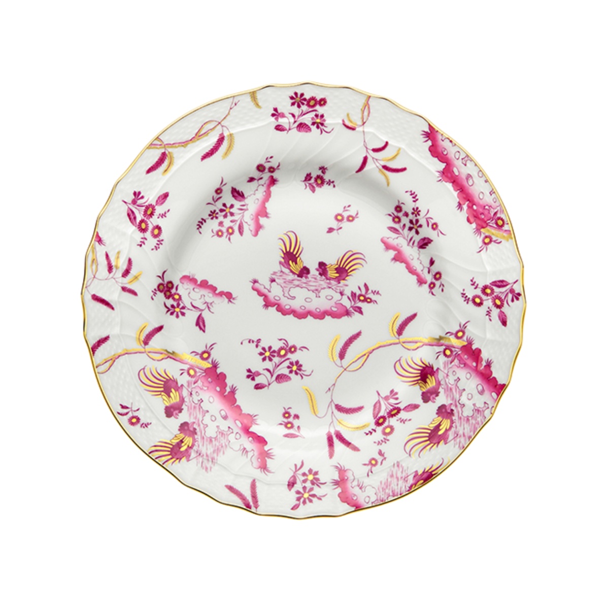 Ginori 1735, Oro Di Doccia, DINNER PLATE MAGENTA, SET OF 2