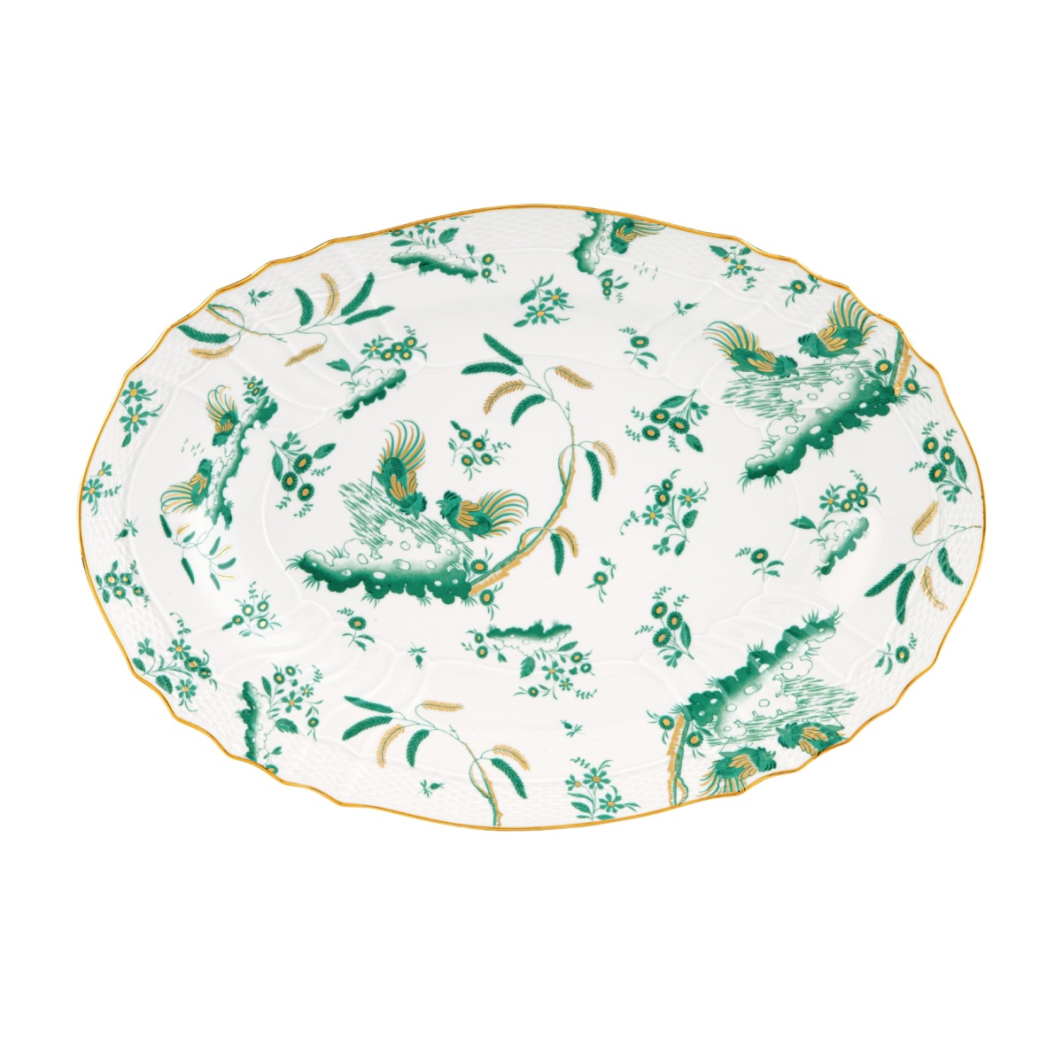 Ginori 1735, Oro Di Doccia, Platter jade