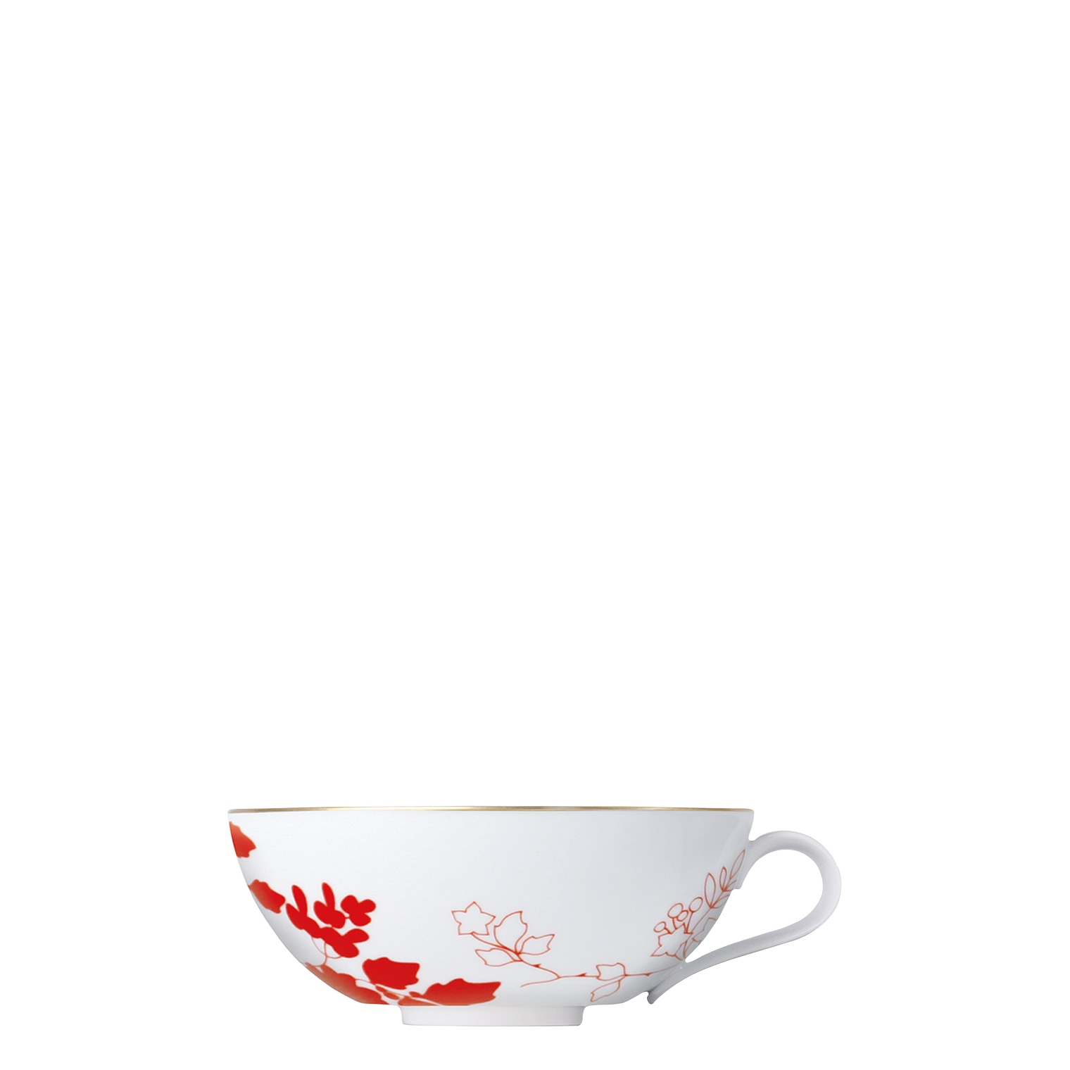 Sieger by Fürstenberg, Emperor's Garden, Tea cup gold-plated inside