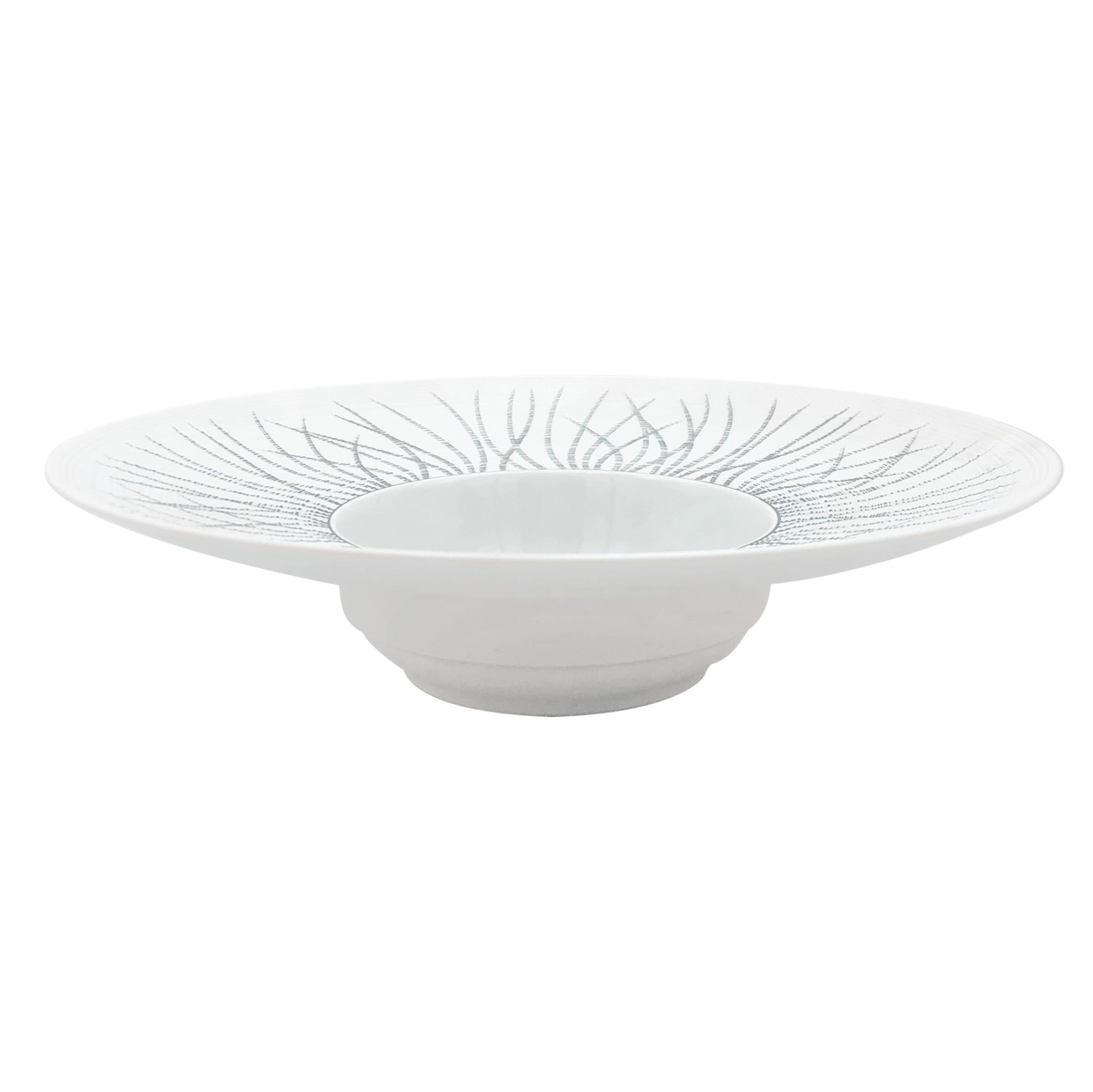 J.L Coquet, Hémisphère Tundra Platinum, Rim soup plate large