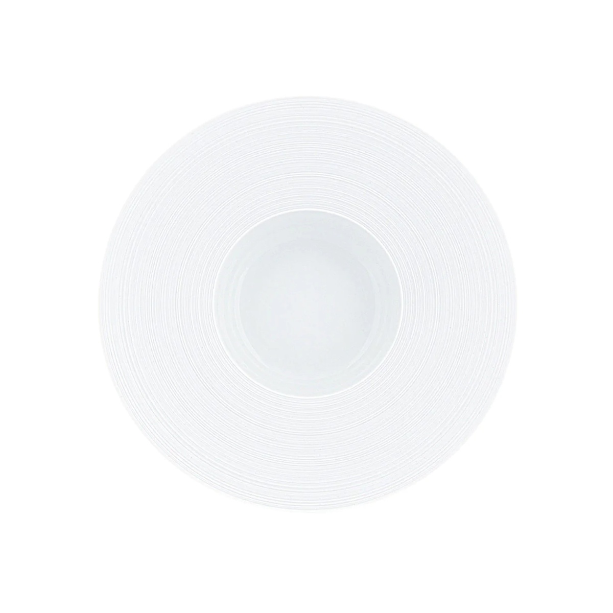 J.L Coquet, Hémisphère White Satin, Rim soup plate, medium