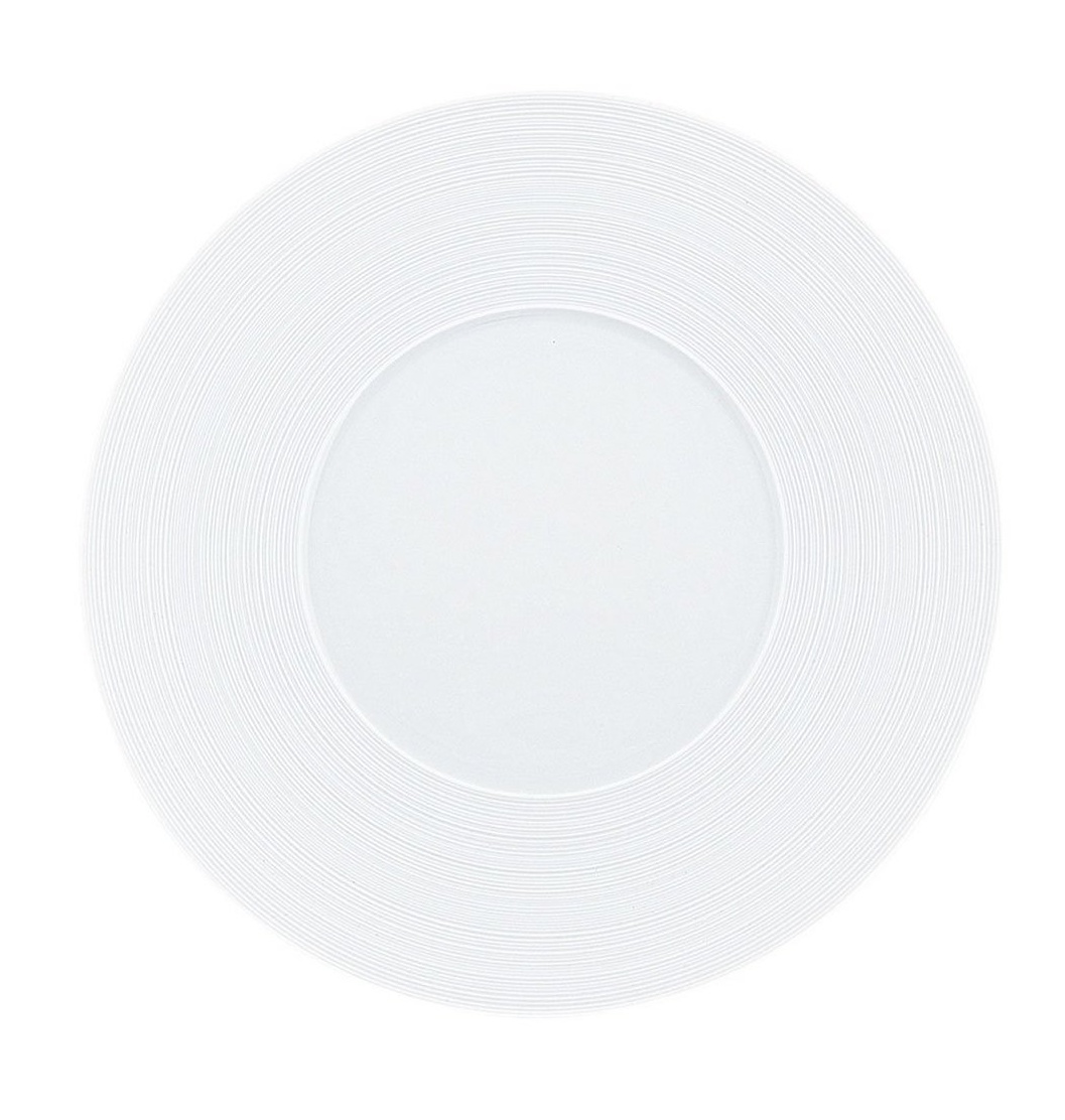 J.L Coquet, Hémisphère White Satin, 29cm plate