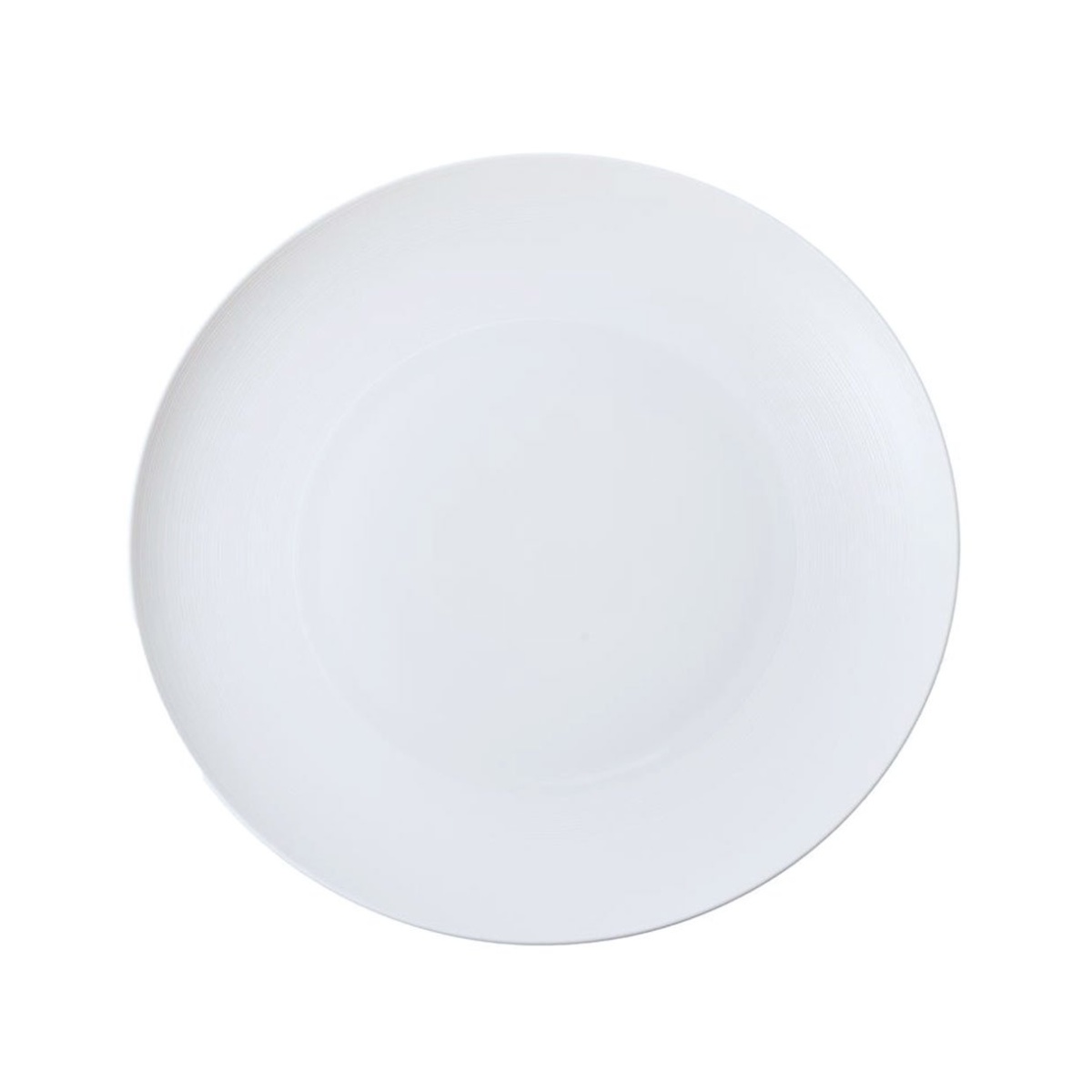 J.L Coquet, Hémisphère White Satin, Flat dish, maxi