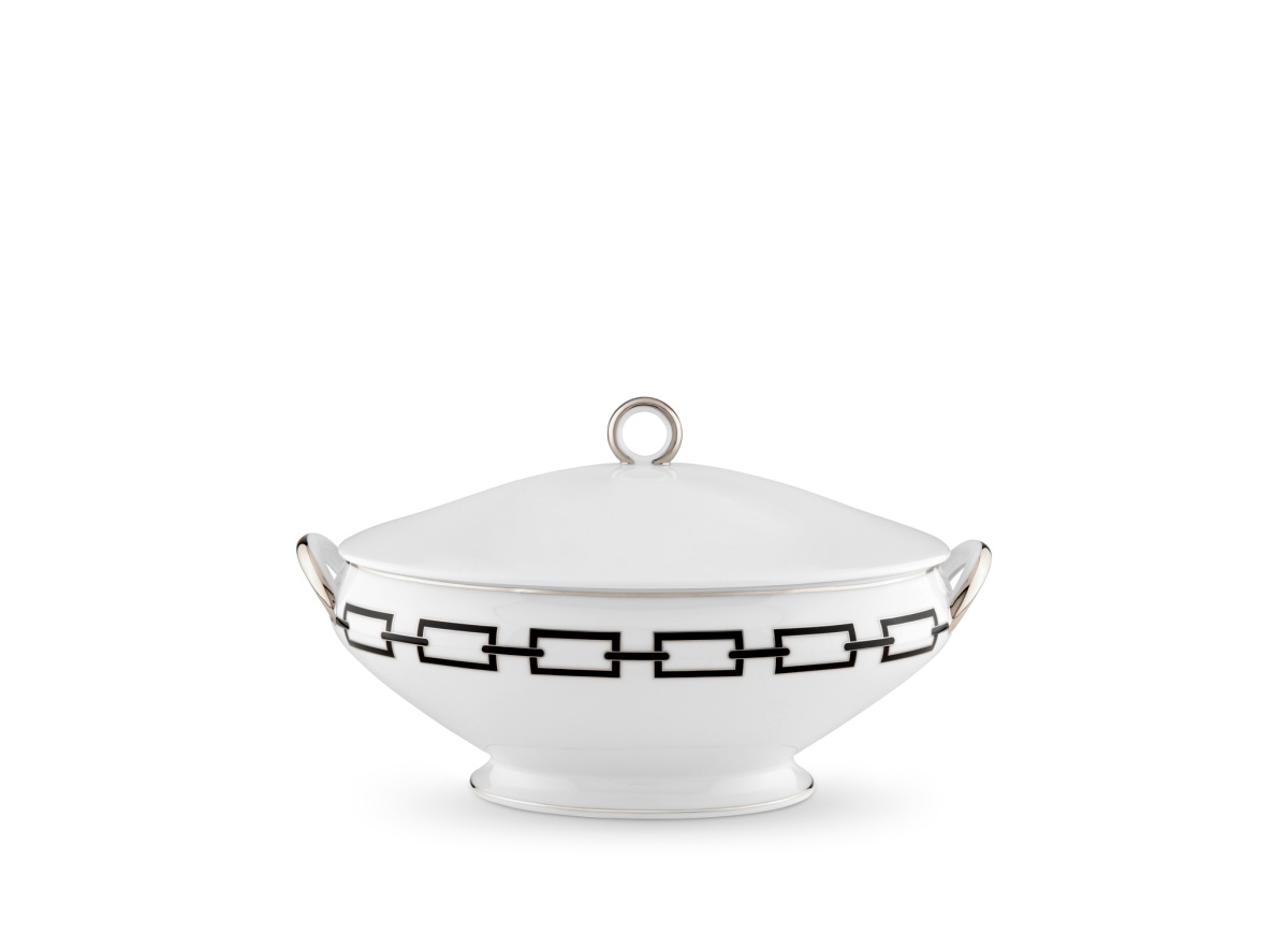 Ginori 1735, Catene Nero, Soup tureen