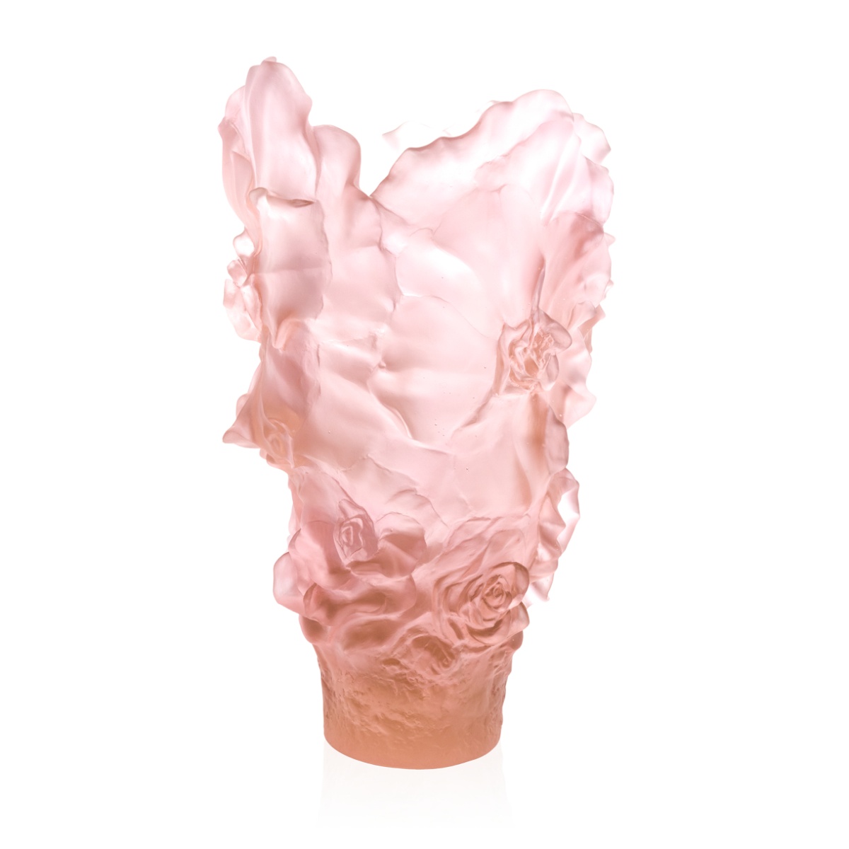 Daum, Camelia vases, Pink magnum vase, limited edition