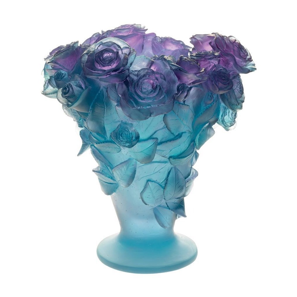 Daum, Roses vases, Ultraviolet vase