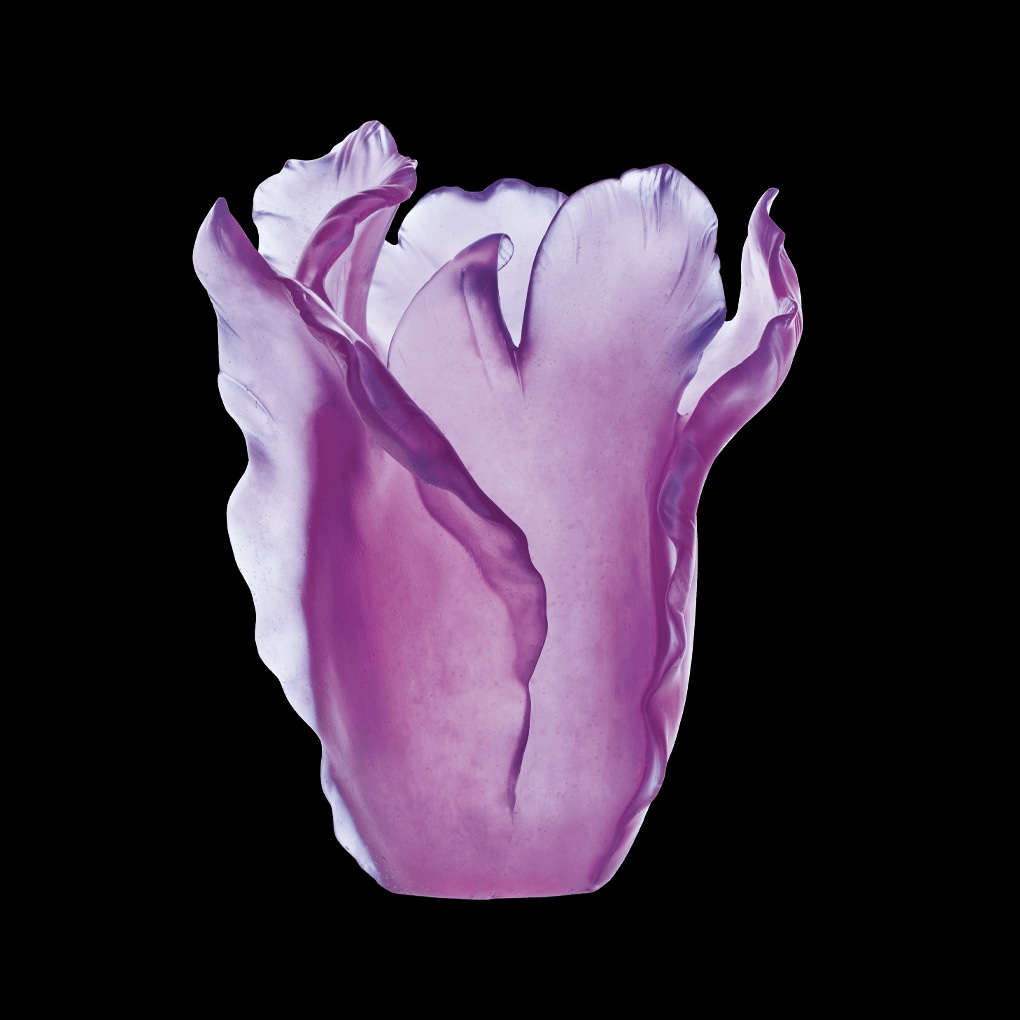 Daum, Tulipe vases, Ultraviolet vase