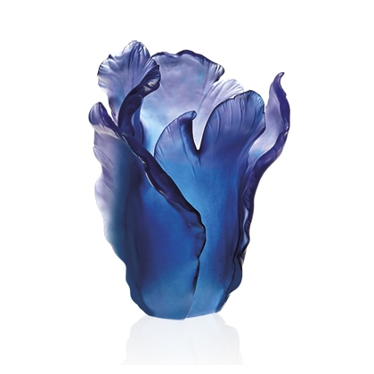 Daum, Tulipe vases, Blue vase