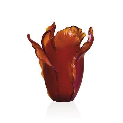 Daum, Tulipe vases, Dark amber vase