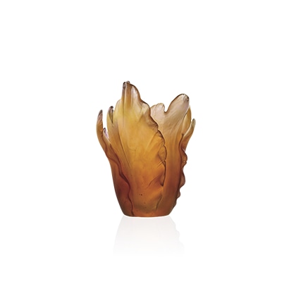 Daum, Tulipe vases, Amber vase