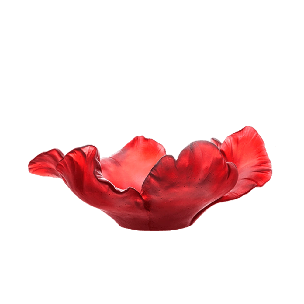 Daum, Tulipe bowls, Red bowl