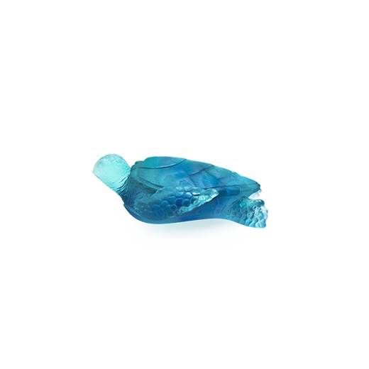 Daum, Mer de Corail sculptures, Medium blue sea turtle