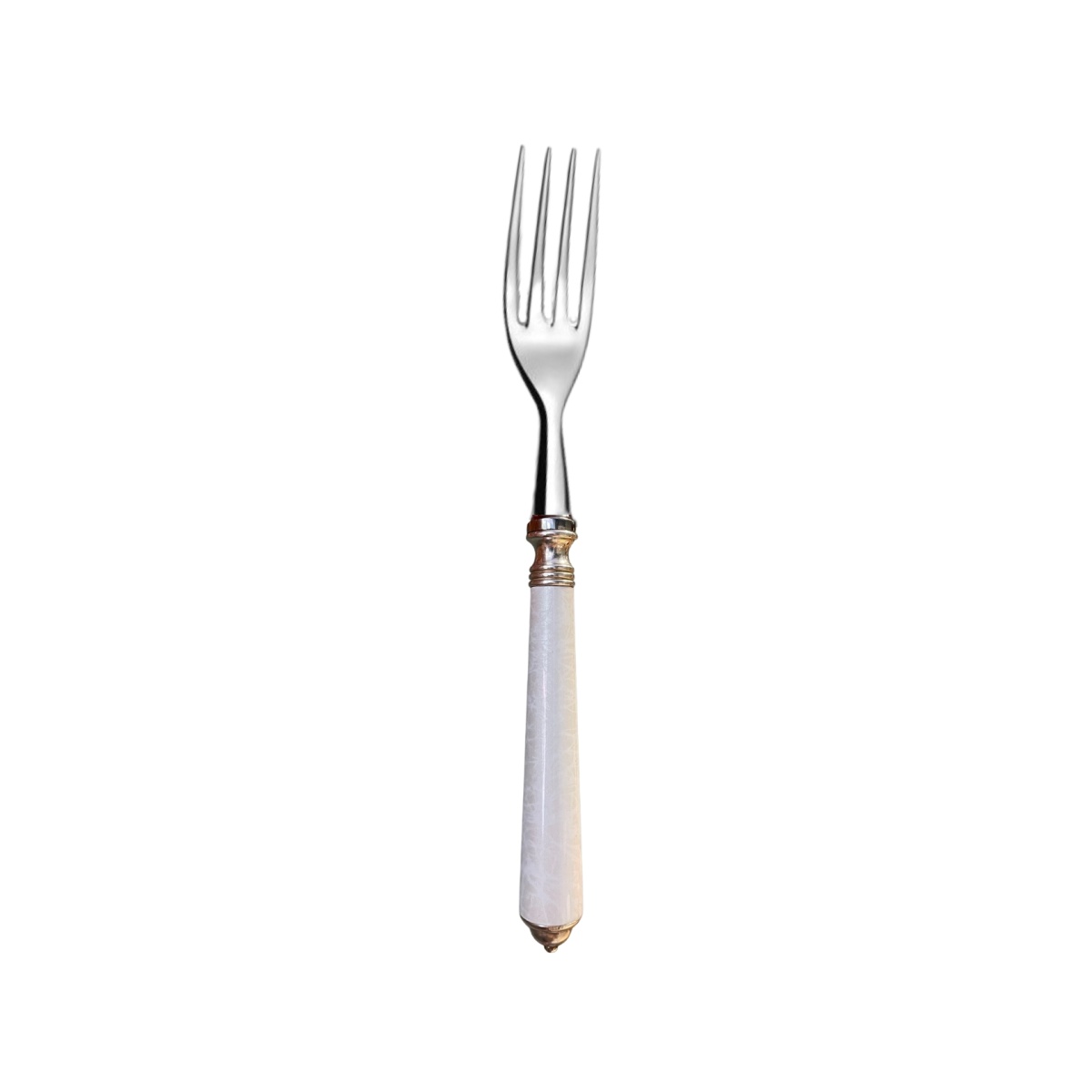 Alain Saint-Joanis, Séville white, stainless steel, Dessert fork