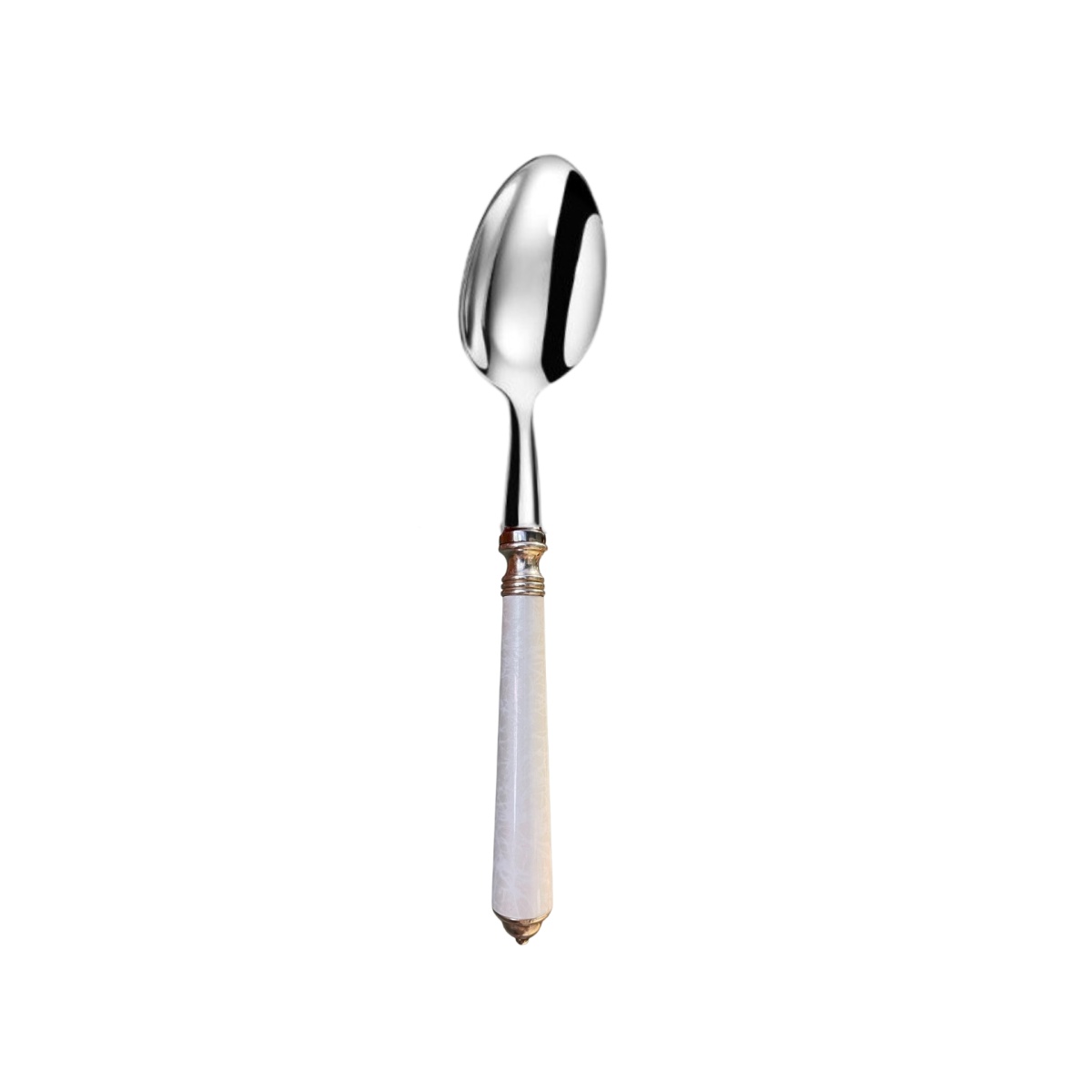 Alain Saint-Joanis, Séville white, stainless steel, Dessert spoon