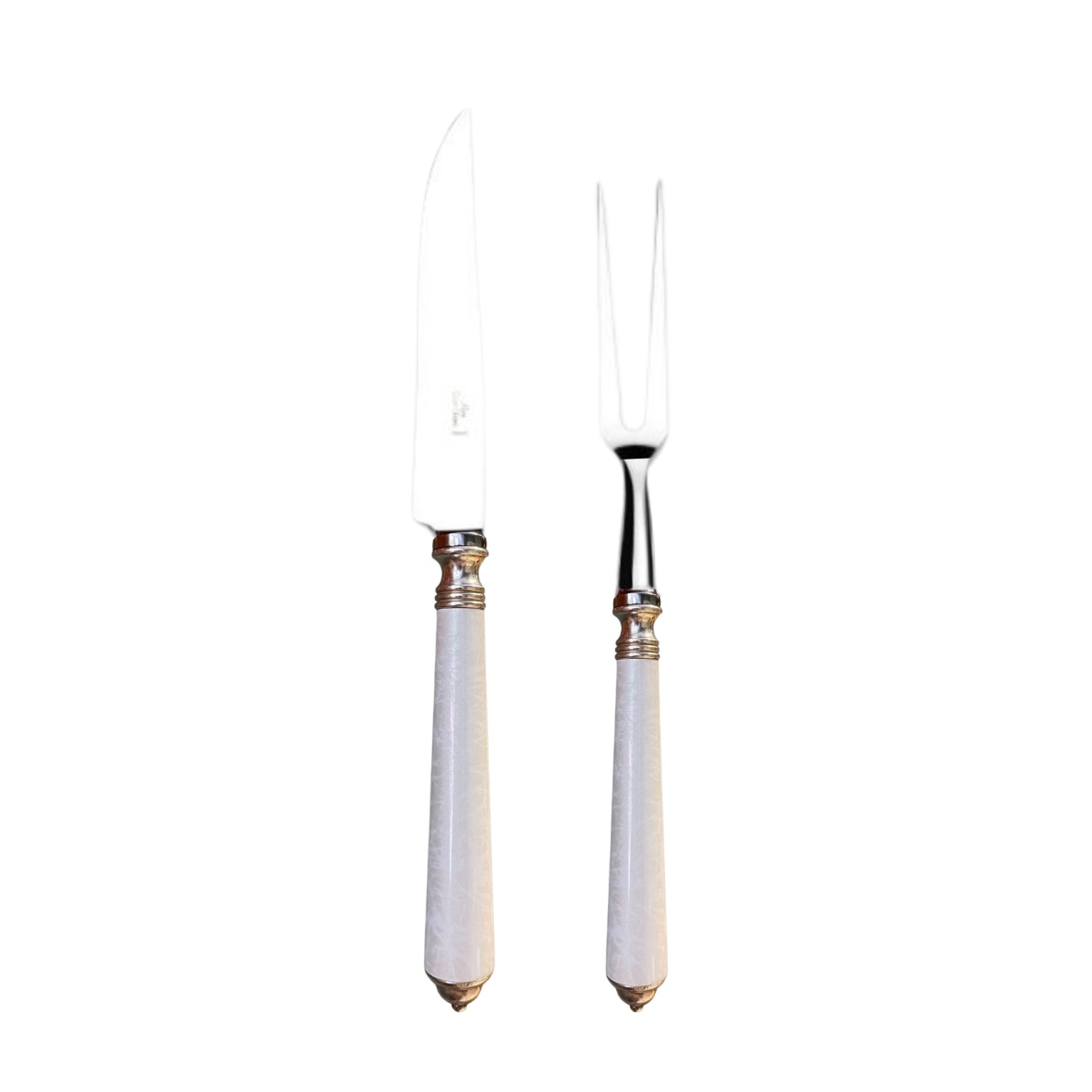 Alain Saint-Joanis, Séville white, stainless steel, Carving set