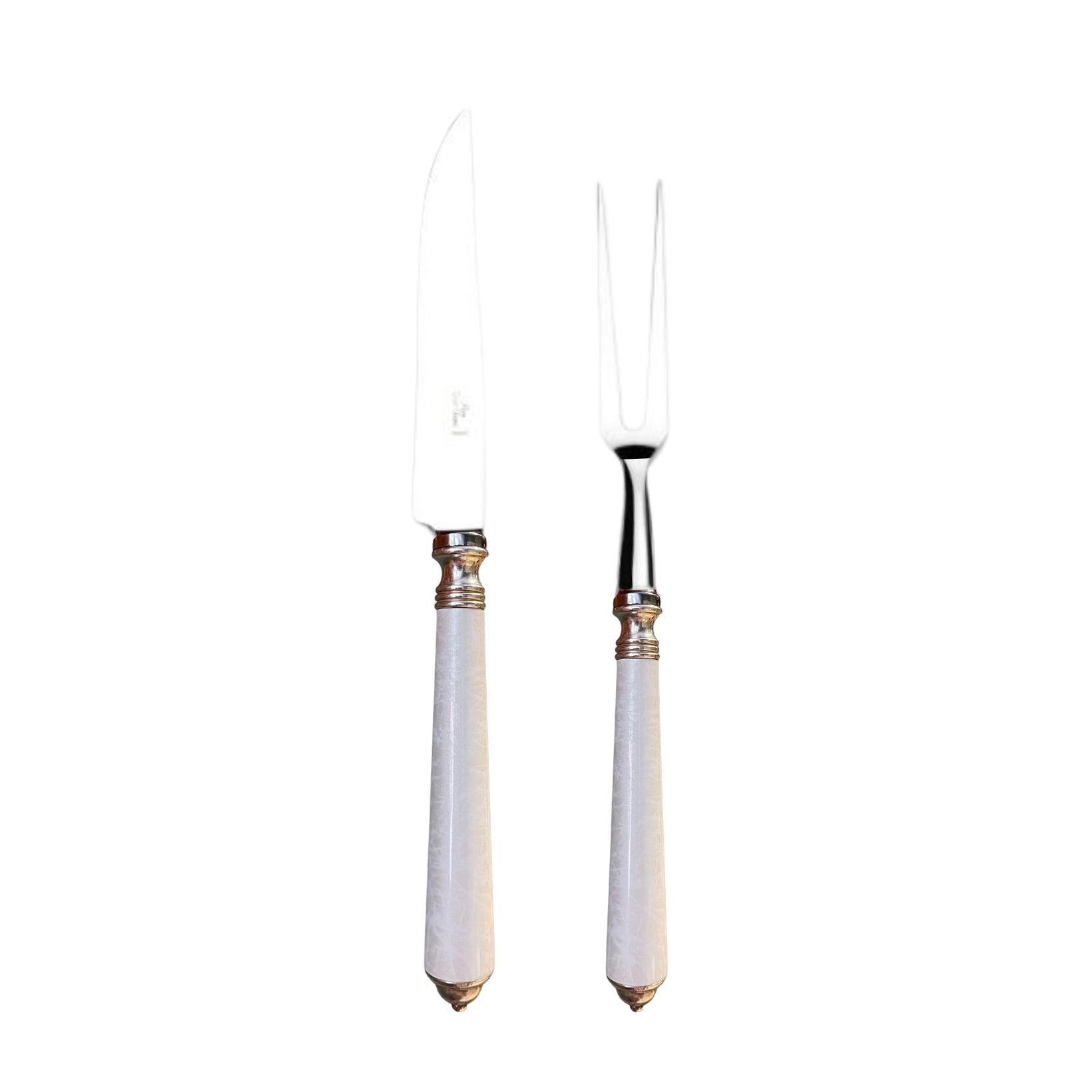 Alain Saint-Joanis, Séville white, stainless steel, Carving set