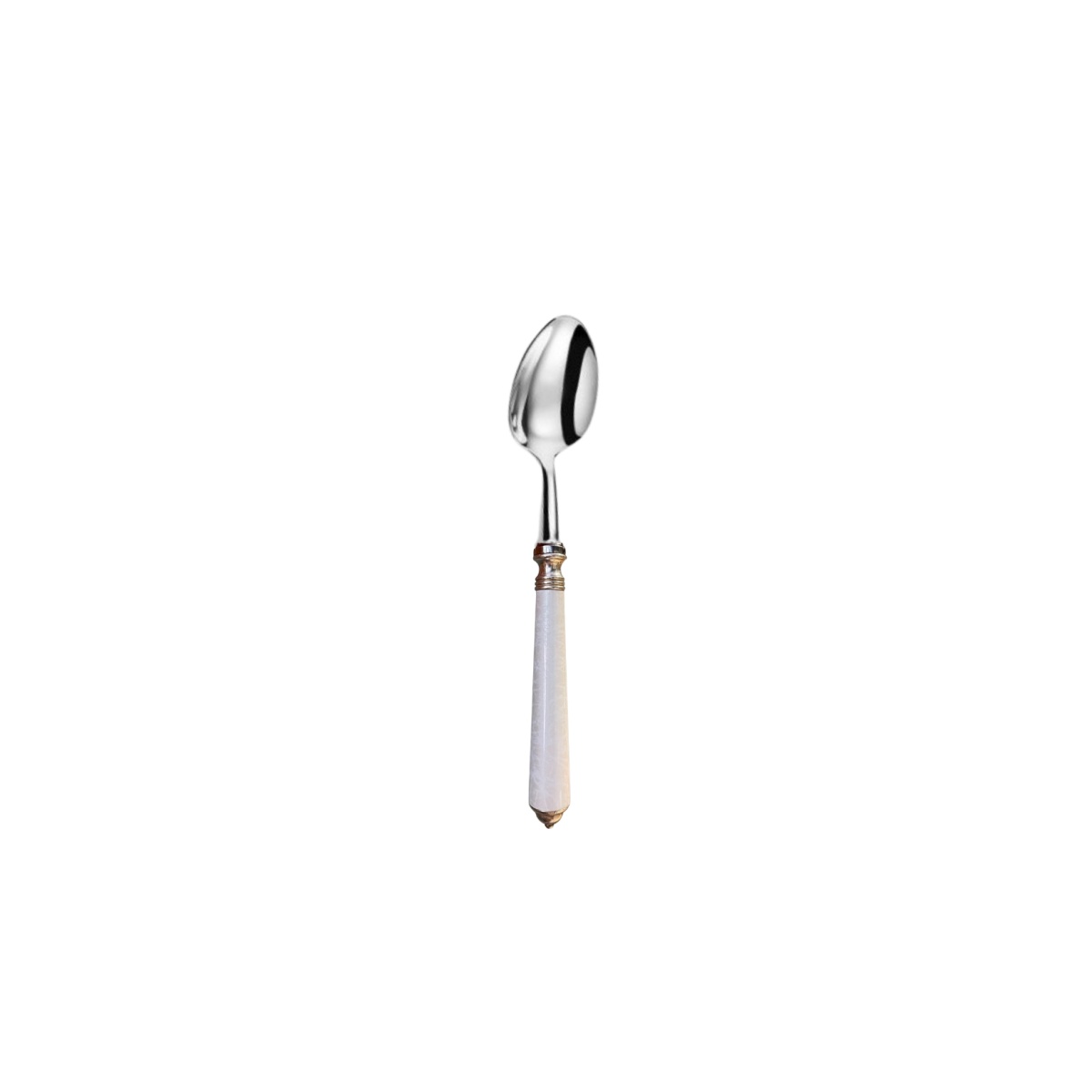 Alain Saint-Joanis, Séville white, stainless steel, Moka spoon