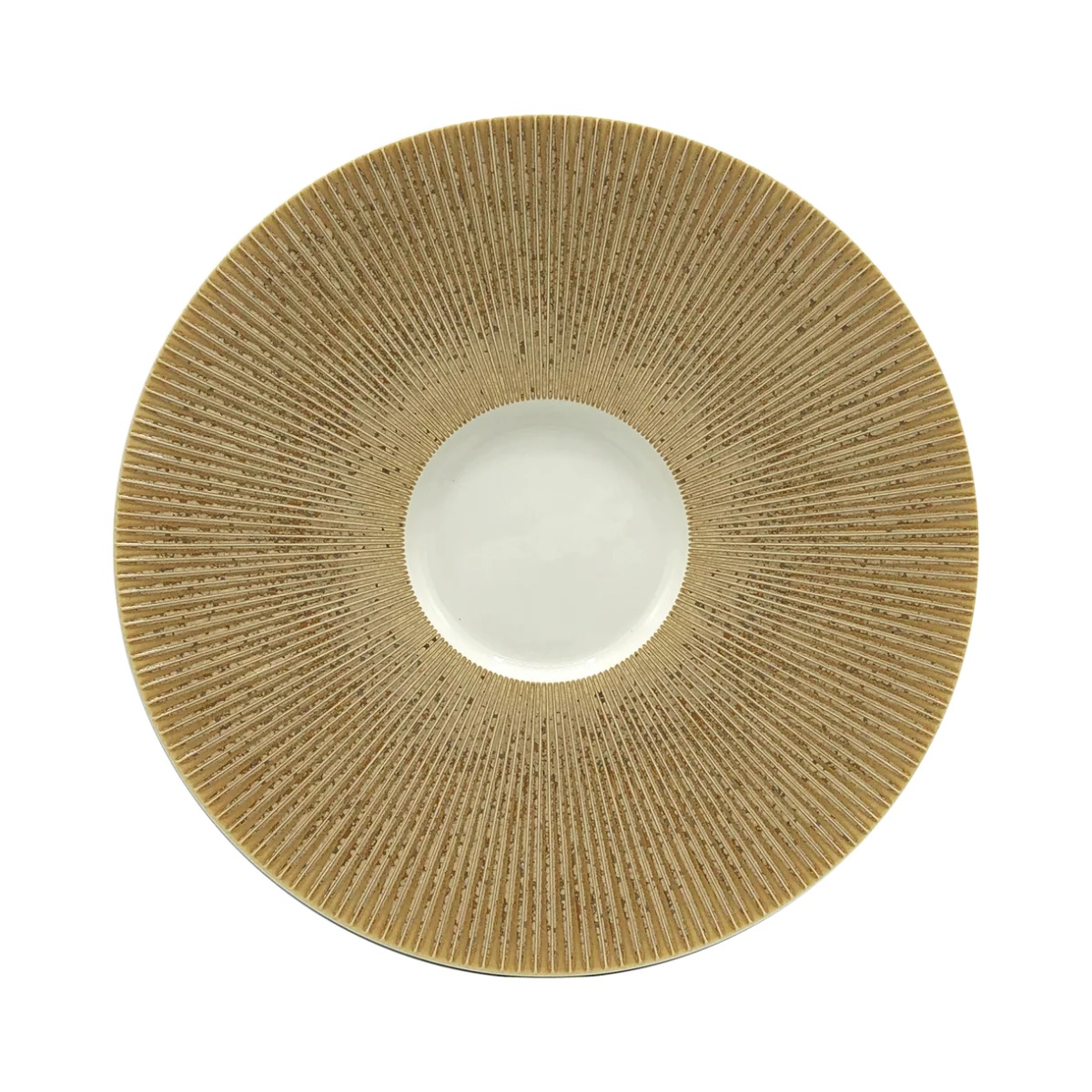 Jaune de Chrome, Song Ocre, Gourmet plate, bolero shape