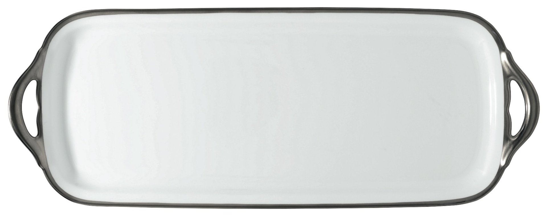 Raynaud, Fontainebleau platine, Long cake serving plate