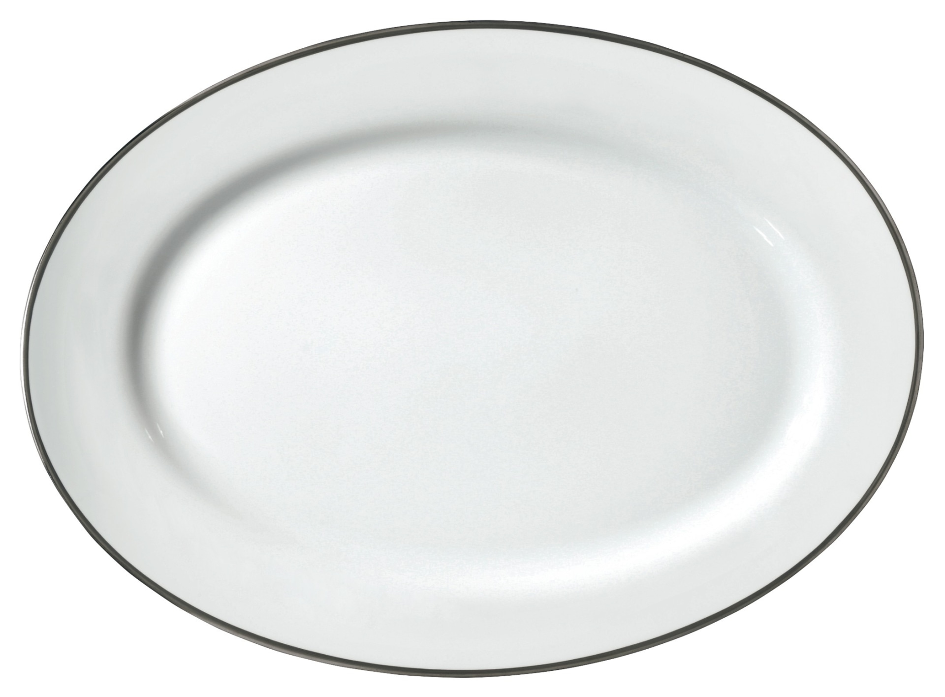 Raynaud, Fontainebleau platine, Oval platter