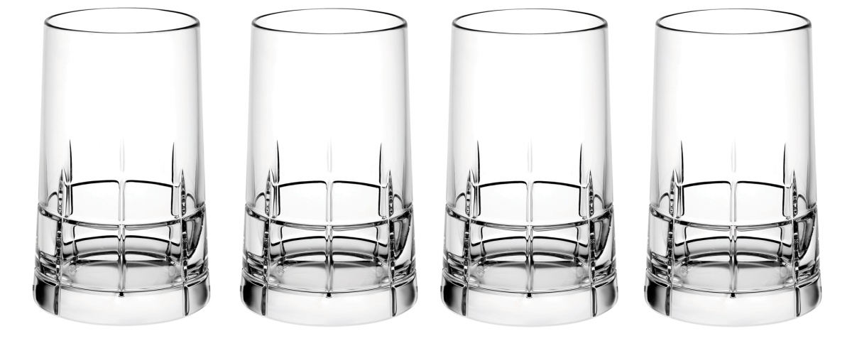 Christofle, Graphik crystal, Set of 4 vodka glasses