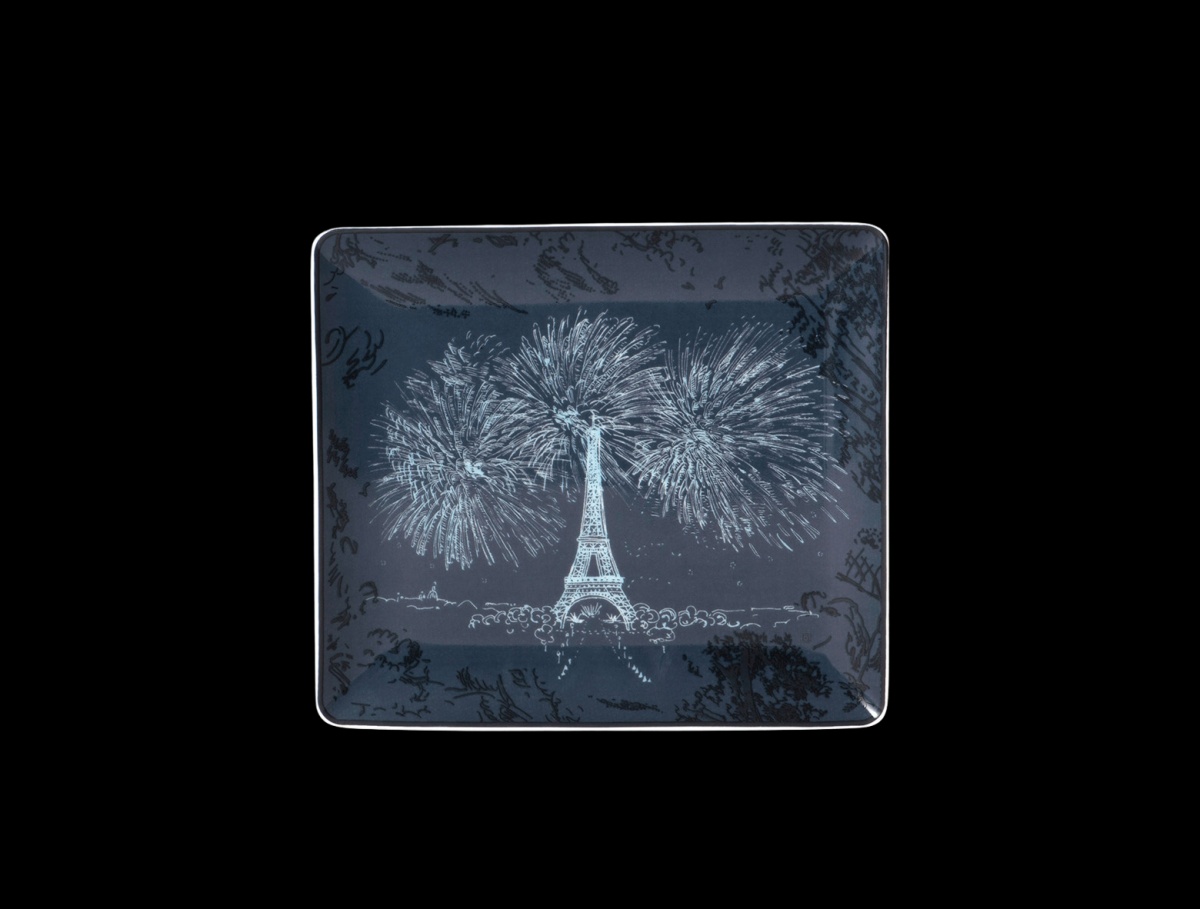 Bernardaud, Tout Paris Bleu Nuit, Rectangular tray