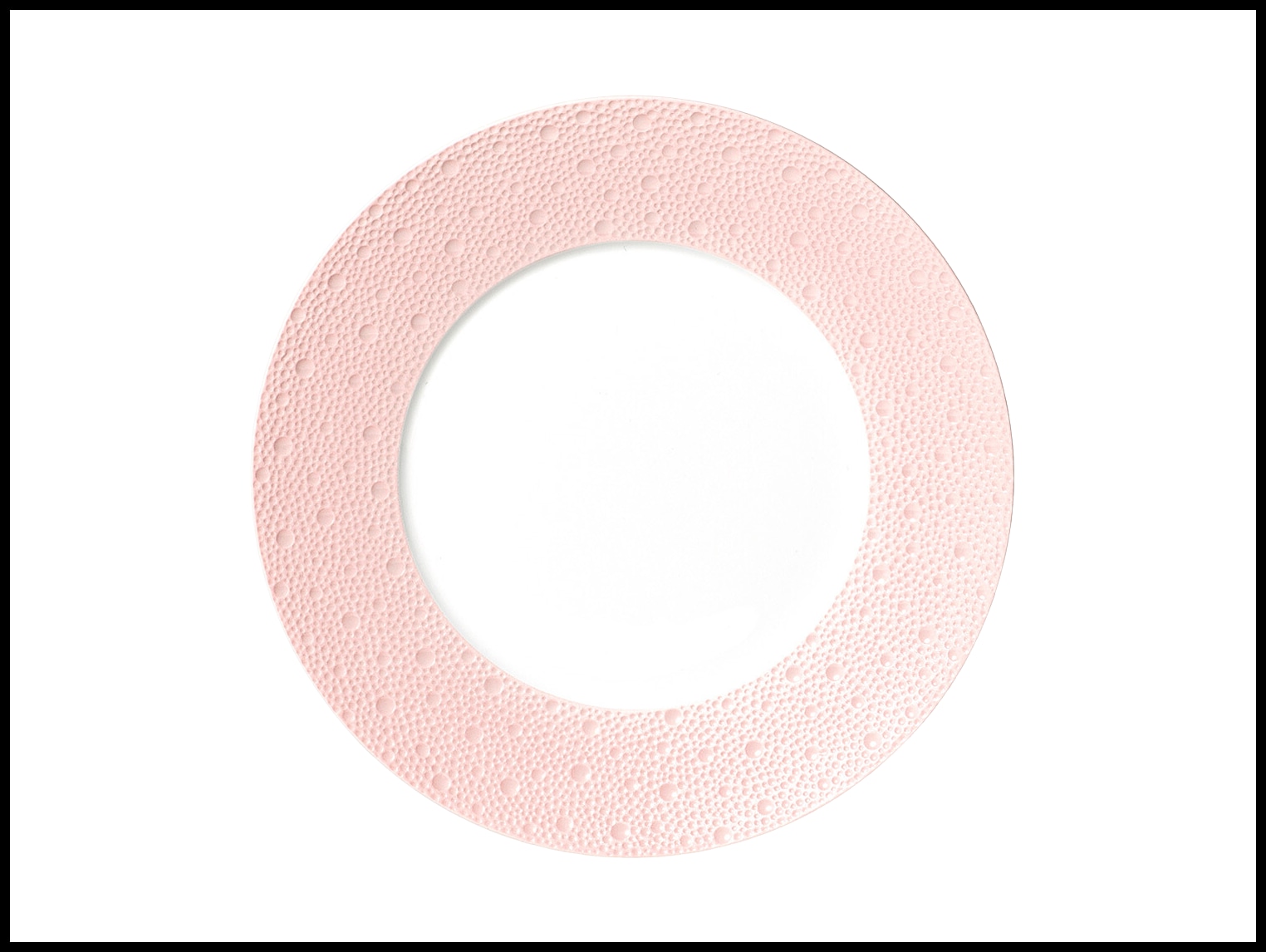 Bernardaud, Ecume Rose de Corée, Presentation plate