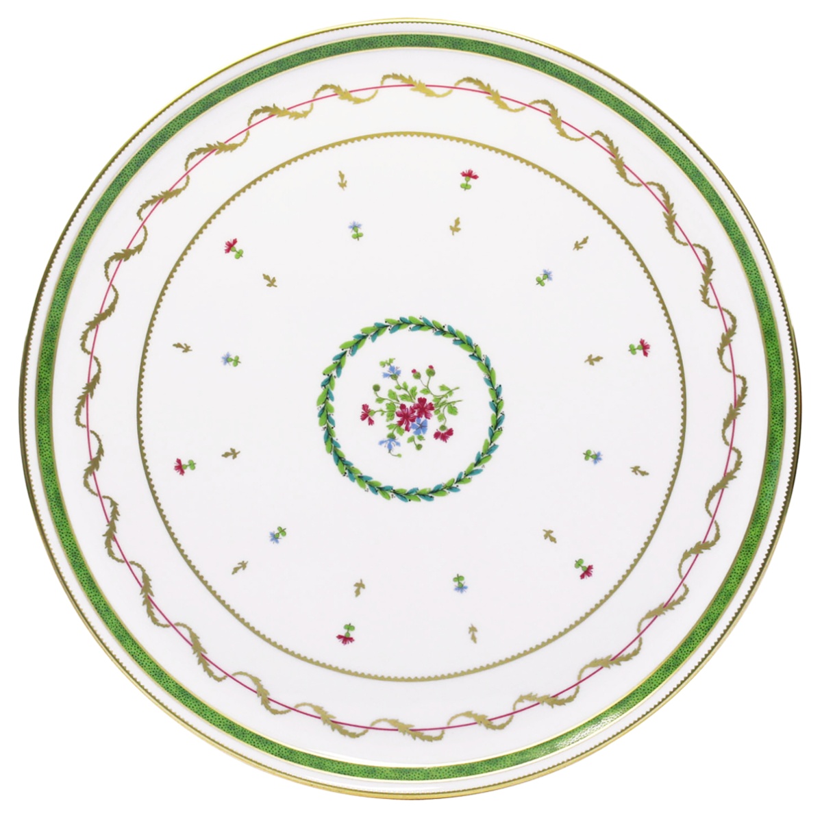 Haviland, Vieux paris vert, Tart platter